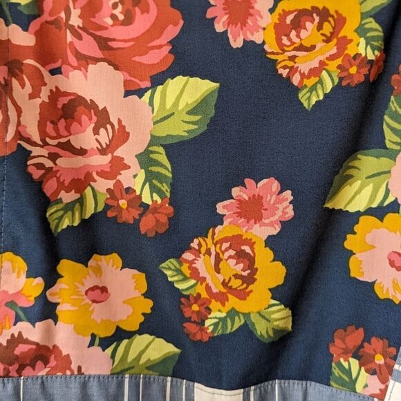 Matilda Jane Boho Farm Core Cotton Patchwork Tie Shoulder Overalls | Girls 14 - Picture 10 of 12